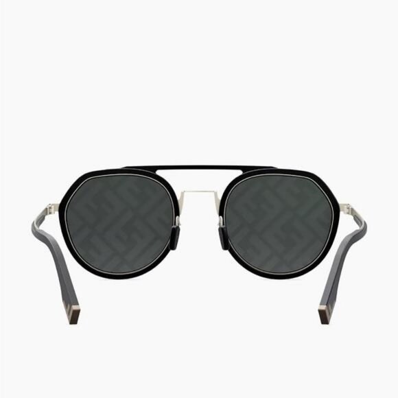 💯- New Authentic Fendi Pattern Pilot Men's Sunglasses FE40040U 02C 51 - Picture 15 of 16